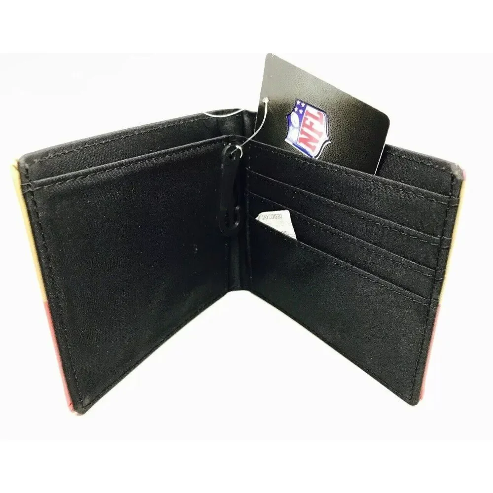 NFL Dallas Cowboys Men's Printed Logo Leather Bi-Fold Wallet‎